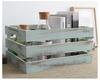Винтажный состаренный деревянный ящик для демонстрации, хранения или декора