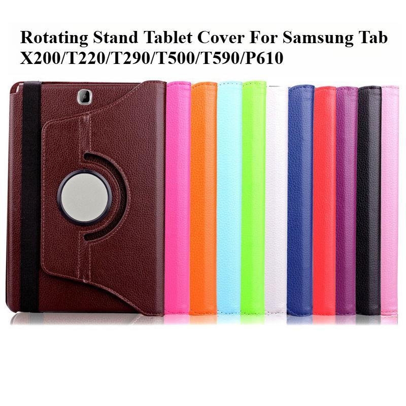 For Samsung Galaxy Tab A8 10.5 2021 SM-X200 SM-X205 X200 X205 A7 Lite 8.7 SM-T220 SM-T225 Case 360 Rotating Stand Tablet Cover