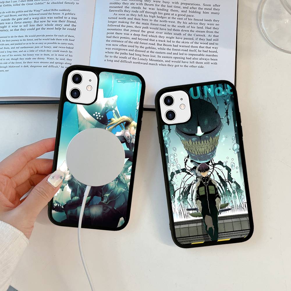 Япония Классические Комиксы K-Kaiju No8 Аниме Магнитный Чехол Для IPhone 17 16 14 13 12 11 15 Pro Max Plus Беспроводная Зарядка Чехол для Телефона
