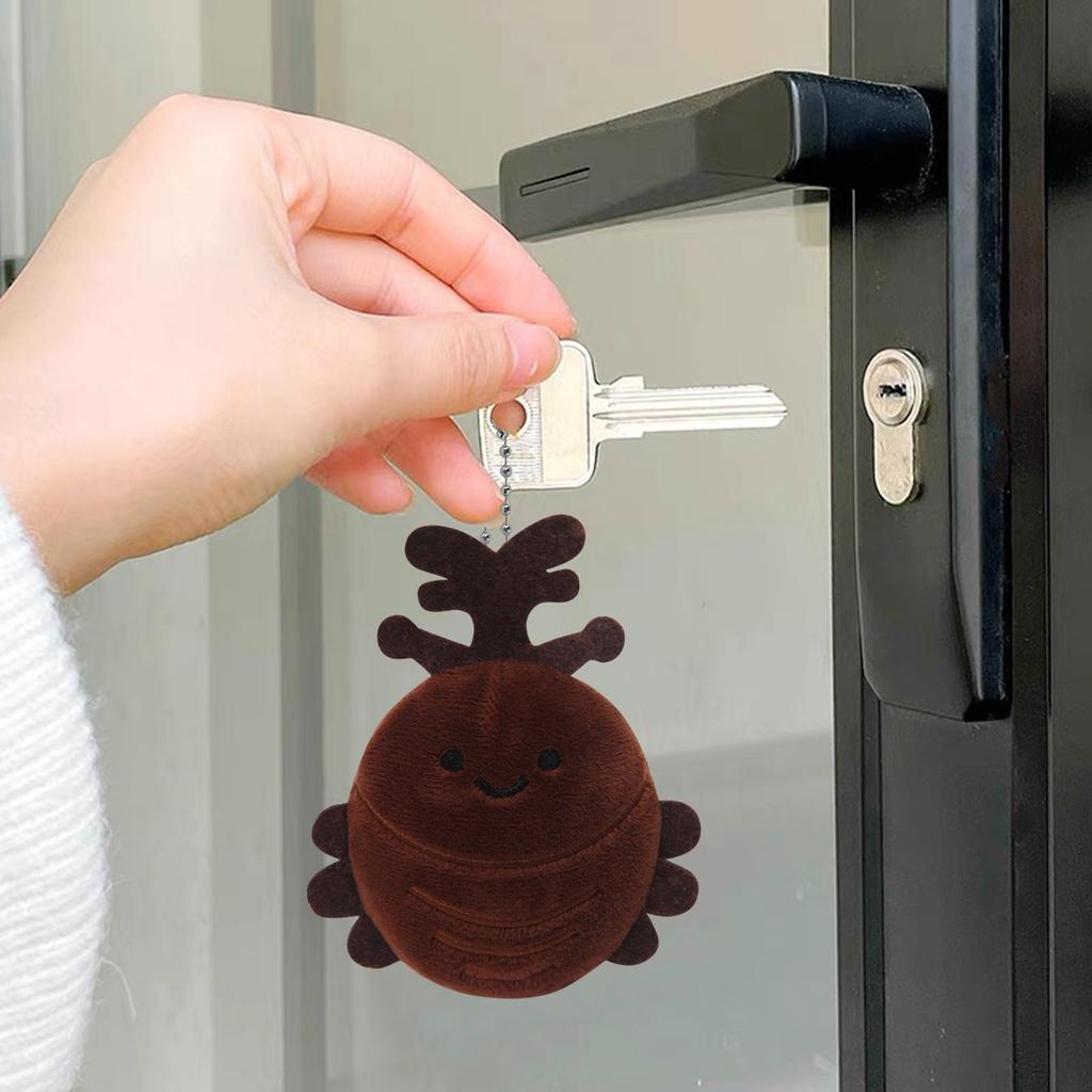 Брелок с плюшевой игрушкой серии Insect, креативный декоративный брелок-подвеска