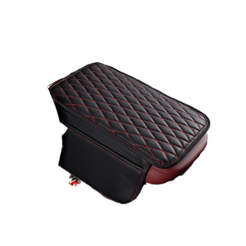 Модернизация подлокотника автомобиля с ромбовидным дизайном, двойными карманами для хранения и защитным чехлом