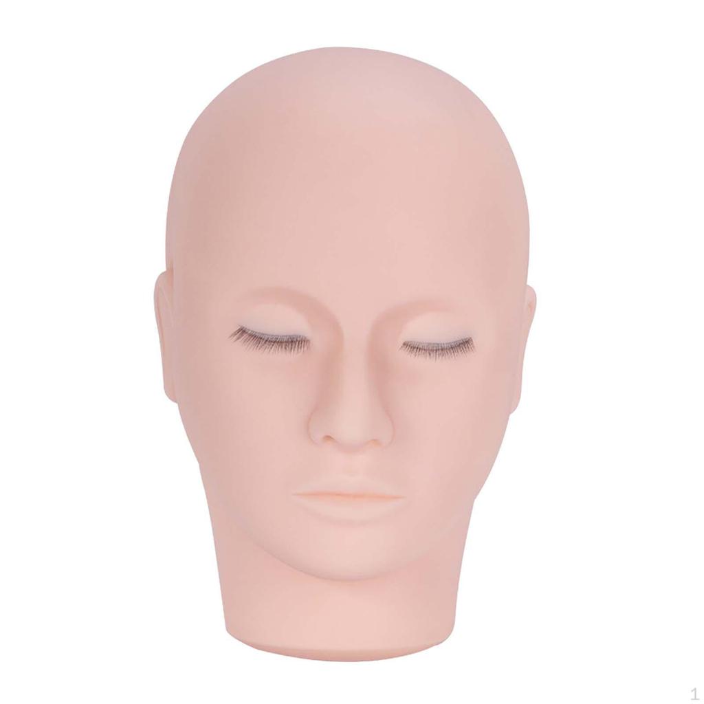 Lash Mannequin Head Rubber Practice ,Professional ,Reusable Cosmetology Doll Face