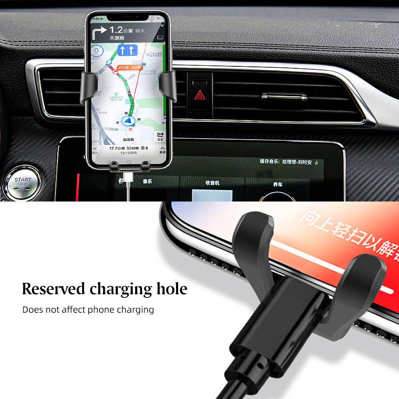 ABS Гравитационный Автомобильный Держатель для Мобильного Телефона GPS Крепление в Вентиляционное Отверстие Для Citroen C5X e-C4 X e-C3 C4 C3 C5 Berlingo C-Elysee C-Crosser C1 C6