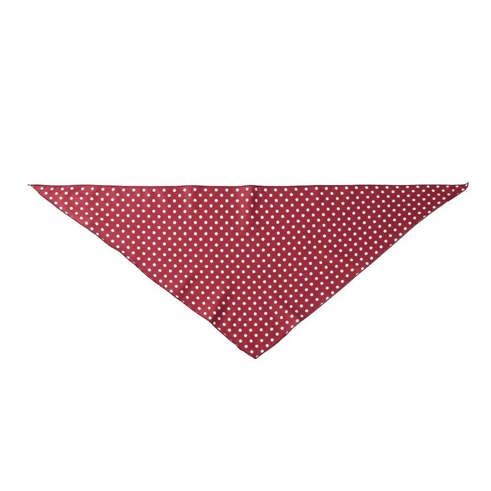 Thin Polka Dots Triangle Scarf Polyester Head Wraps Elegent Foulard Hair Band  Women