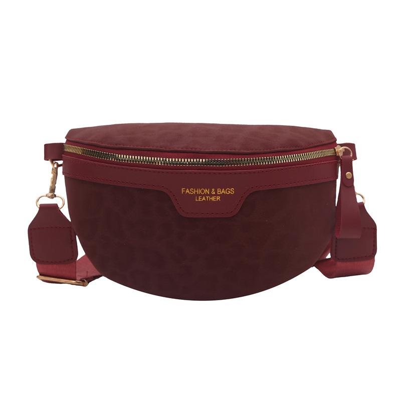 Высококачественная модная, повседневная, простая и нишевая нагрудная и поясная сумка с леопардовым принтом