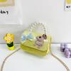Adorable Cartoon Child Shoulder Bag Fashionable Chain Pearl Handbag For Girls