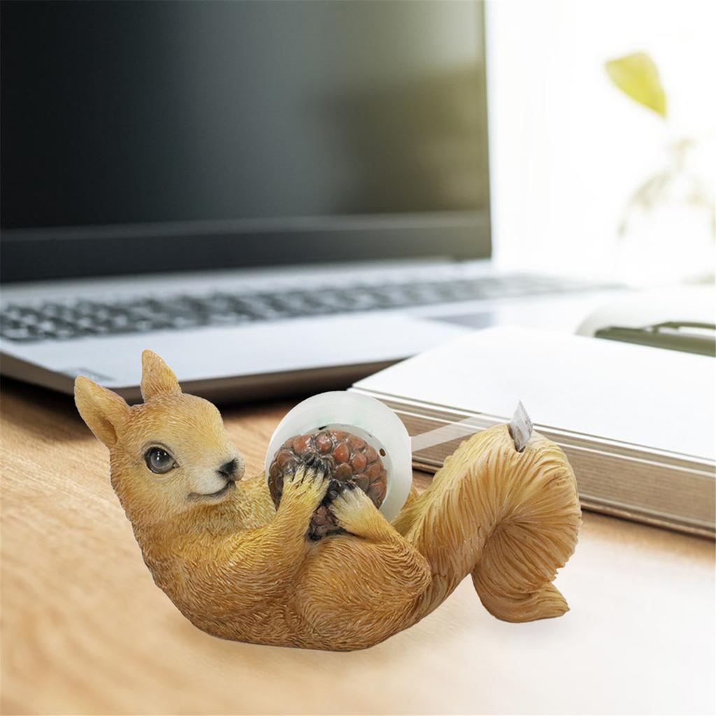 Диспенсер для скотча Squirrel, практичный резак для скотча, инструмент для скрапбукинга, основа для резки скотча, простые в использовании настольные принадлежности