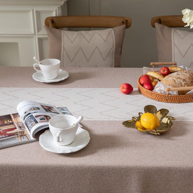 Жаккардовая крышка стола с кисточками и волнами для обеденной вечеринки, рождественская скатерть