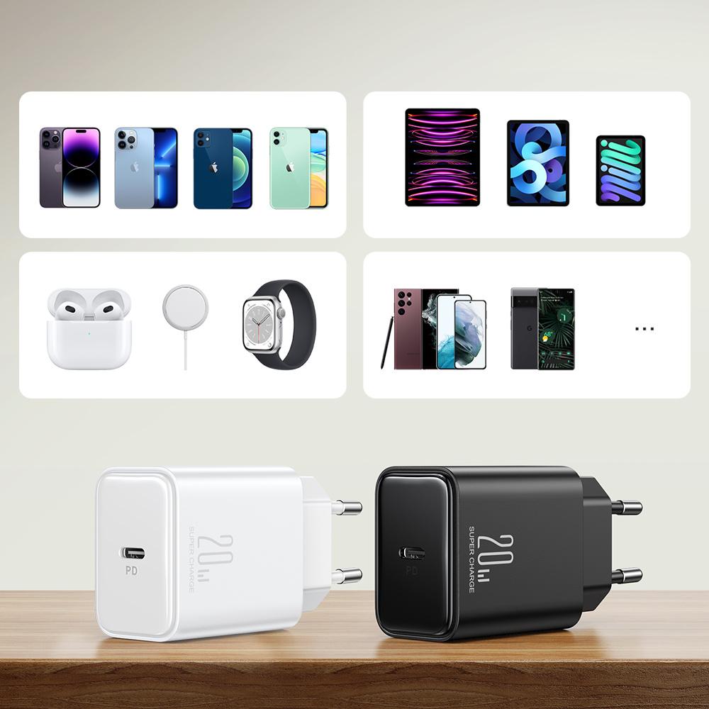 Joyroom 20W USB-C PD Fast Charger Black JR-TCF06