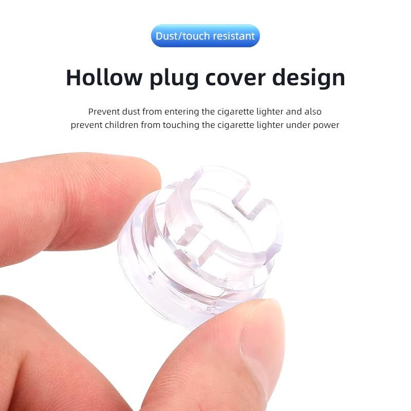 1Pcs Car Cigarette Lighter Cover DustProof Decoration Cap For Ford Focus 2 3 Mondeo Kuga Fiesta MK7 Escort Edge C-Max Fiesta GT9