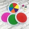 Fun 6-color Stamp Pad DIY Finger Painting Craft Card Making Handprint Suitable for Children Learning Educational Painting Toys