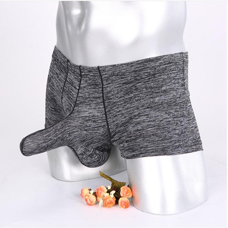 Сексуальные мужские трусы с выпуклым мешочком, боксеры-плавки, нижнее белье