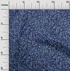 oneOone Ткань Cotton Flex Blue с цветочным рисунком, силуэт Diy, стеганая ткань, принт, ткань по ярдам 40 дюймов