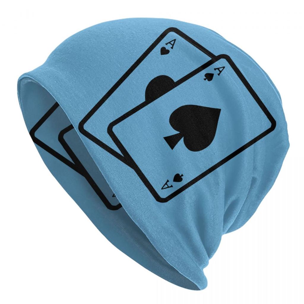 Крутые шапки с капюшоном для покера, вязаные шапки в стиле хип-хоп для женщин унисекс, осенне-зимние теплые шапки для азартных игр, карточные игры, шапки с черепами