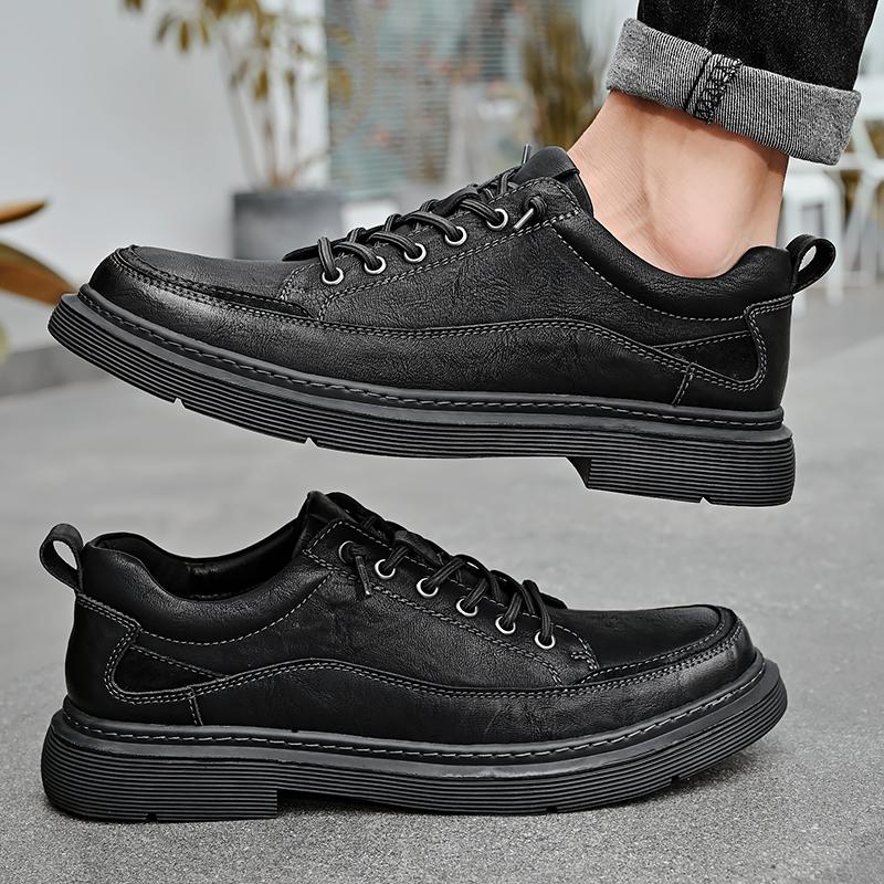 Итальянская модельерская мужская обувь. Деловая повседневная обувь. Мужская формальная мужская высококачественная уличная водонепроницаемая рабочая обувь в британском стиле.