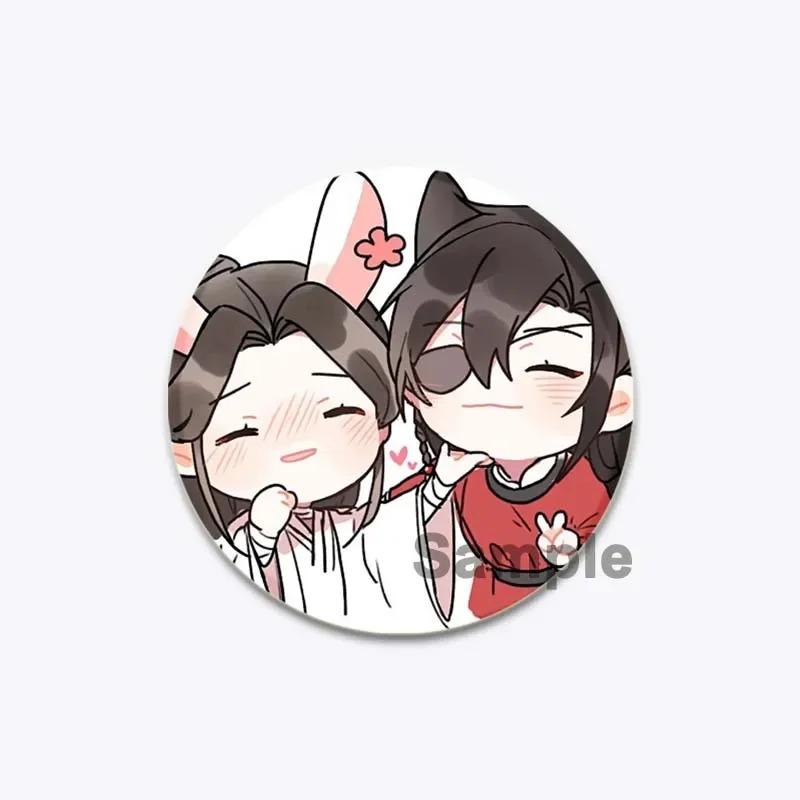 32/44/58MM Chinese Anime Tian Guan Ci Fu Brooche On Backpack Cartoon Badge Xie Lian Hua Cheng Enamel Pin Jewelry Accessorie Gift