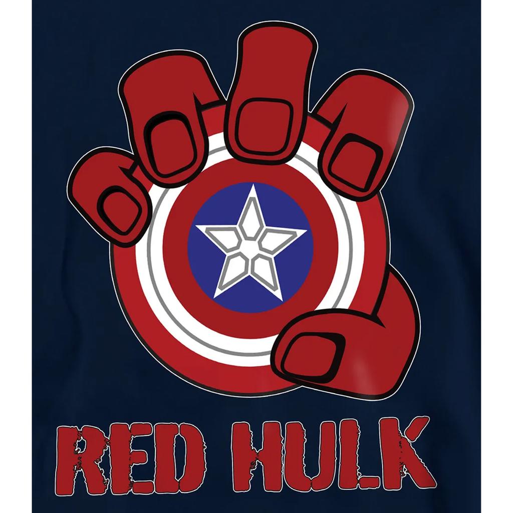 Captain America Childrens/Kids Red Hulk Shield Pull Over Hoodie