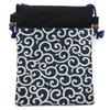 Maruzen Shoulder Bag Pochette Arabesque Pattern Made In Japan Navy Blue X 25 X Approx. 19.5 0.8cm