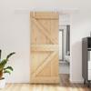 VidaXL Sliding Door and Hardware Kit 85x210 Cm Solid Pine, Interior Door, Interior Barn Door 3203021