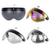 Universal 3-Snap Flip Up Open Face Motorcycle Helmet Visor Lens Shield Sunglass