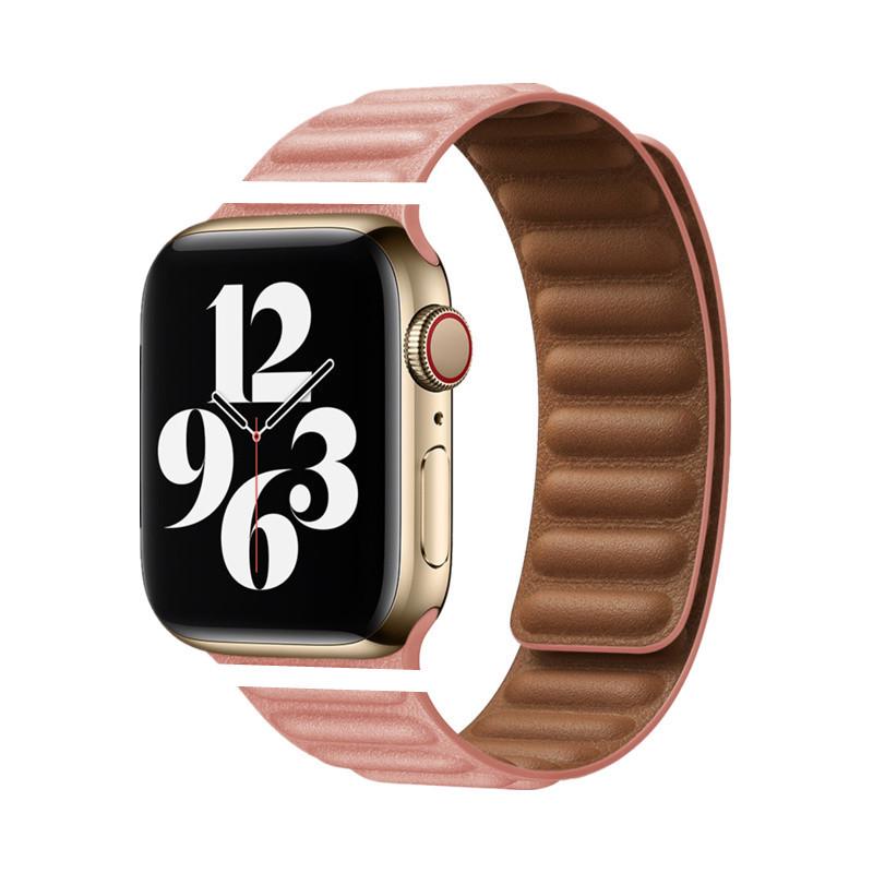 Apple Watch Fine Woven Twill Leather Magnetic Band for Series 5-9 & SE