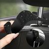 1pcs Black Rhinestone-Studded Hidden Car Seat Hooks Adjustable Ergonomic Design Car Interior Accessories for Organizing Keys, Bags, Hats