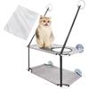 Gevvnss Cat Window Cat Window Suction 2 Load Capacity Space Easy To Hanging Cat Breathable Screw Stress Gray Hammock, Bed, Cup, Strong, Tiers, 25kg,