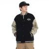 Черная американская бейсбольная куртка мужская свободная повседневная верхняя часть модная брендовая мужская куртка одежда модная марка