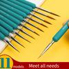 11Pcs Miniature Wolf Hair Paint Brush Art Painting Brushes Artistic Watercolor Brush Oil Painting Brush Drawing Hand Painted