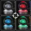 3D Galaxy Crystal Ball with LED Light Base Glass Planet Sphere Galaxy Model Figurine Night Light Astronomy Decoration Gifts