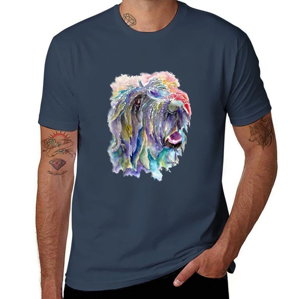 Colorful Griffon Let It Flow T-Shirt Graphic T Shirts for Man Man Tshirt T-Shirt