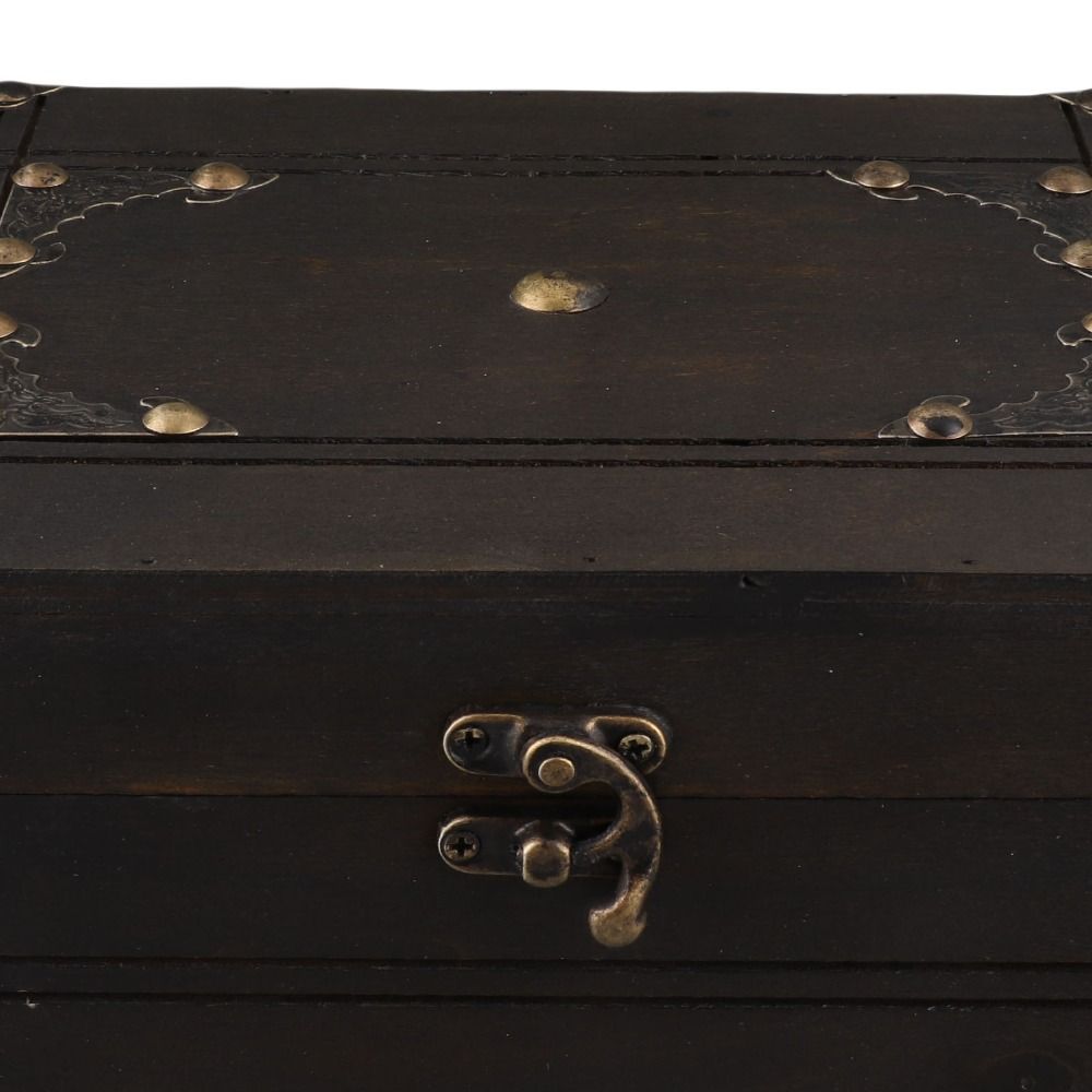 With Lock Wooden Jewelry Box With Lid Wooden Trinket Box Wooden Treasure Chest Nightstand Use