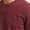 Polo Ralph Lauren Однотонная футболка с круглым вырезом и коротким рукавом Мужские топы Бордово-красный 710671438-424