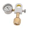 Soda Water Adapter Copper W21.8 14 with Release Valve Pressure Gauge Soda Machine Quick Connector