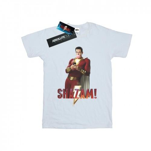 DC Comics Womens/Ladies Shazam Bubble Gum Cotton Boyfriend T-Shirt