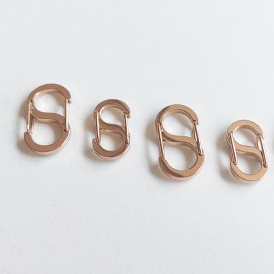 5 шт., двусторонняя пружинная пряжка S-типа, безопасная конструкция с двойным открытием, ожерелье, укорачиватель браслета, застежка для изготовления ювелирных изделий