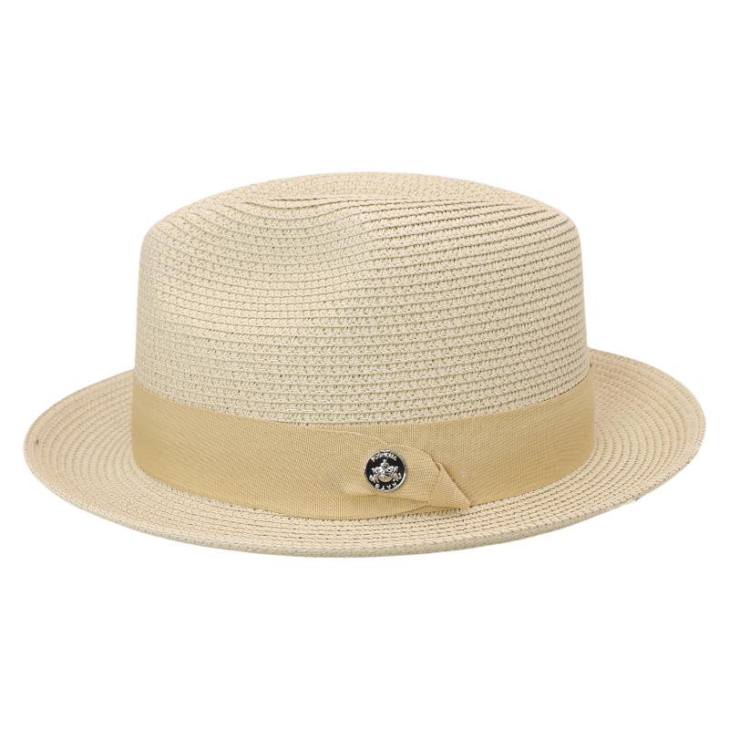 Straw Sun Hat Braided Rolled Brim Sun Protection for Spring Summer Outdoor Trips Travel Unisex Headwear for Men Women