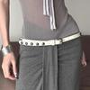 Versatile Rivet Belt Retro Jeans Pants Belt Y2K Waist Chain Strap  for Women