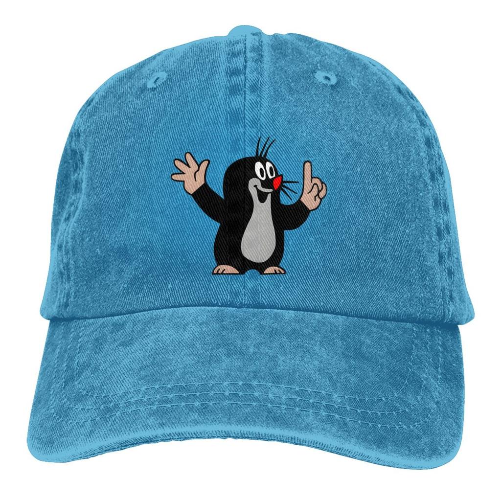 Happy Finger Krtek The Mole Cartoon Unisex Baseball Cap Washed Cotton Cap Vintage Casual Outdoor Sports Hat