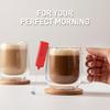 Mini & Mighty Milk Frother Wand – Powerful Handheld Coffee Frother, Battery Operated Drink Mixer – Compact Pocket Size – Detachable Whisk for