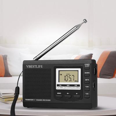 Портативные мини-радиоприемники FM/MW/SW с цифровым будильником FM-радиоприемник