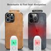 Ударопрочный Матовый Кожаный Чехол из Кожи Ягненка для iPhone 16 15 14 13 12 11 Pro X XR XS Max 7 8 Plus Мягкая Тканевая Винтажная Обложка
