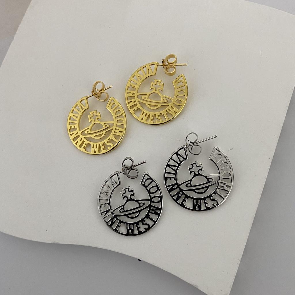 Трендовые серьги Westwood Hollow с надписью и Сатурном, женский подарок, модные