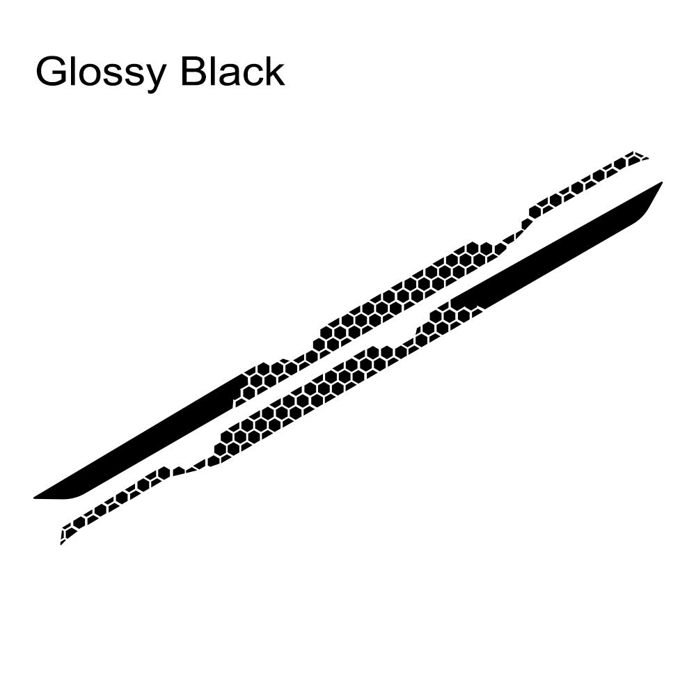 Car Waist Line Decor Sticker For Volkswagen-VW T-cross R line Racing Sport Stripes Honeycomb Graphic DIY Vinyl Decal Accessories