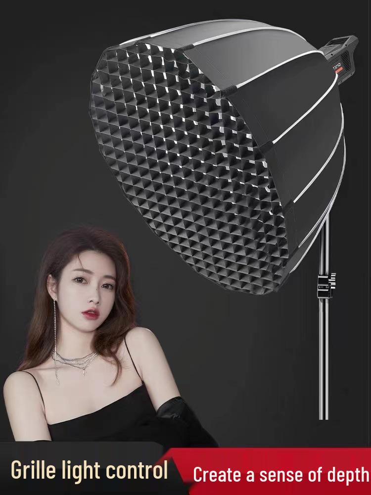 All-Metal Quick Release Deep Parabolic Softbox with Bowens Mount - 70cm, 90cm, 120cm for Live Streaming