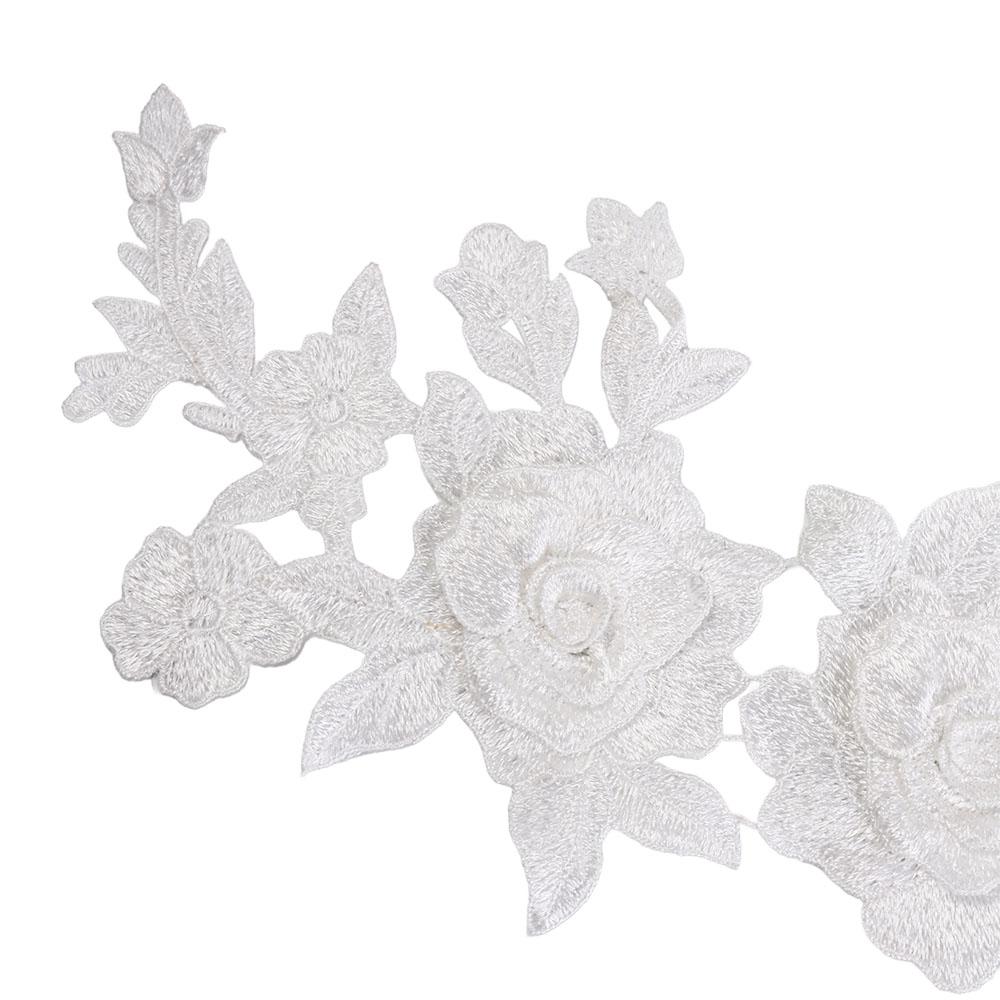 Handmade Flower Applique Rose Cloth Applique Exquisite Cloth Patch  Dressmaking