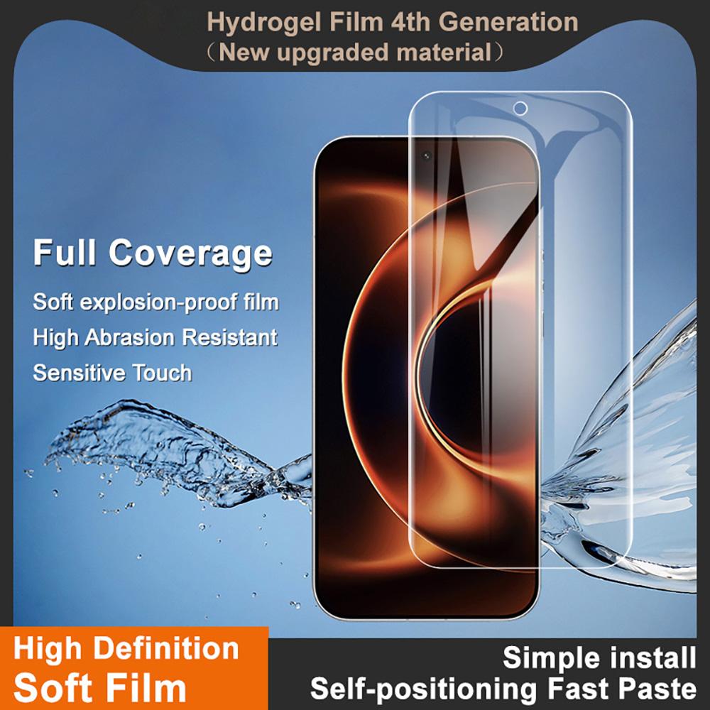 IMAK Hydrogel Film 4th For Xiaomi 17 Ultra by Leica/17 Ultra 5G Full Screen Protector Ultra Clear Full Glue Soft TPU Film (Fingerprint Unlock)