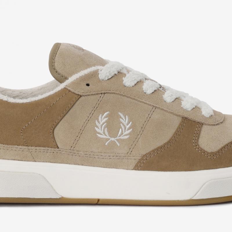 Fred Perry Мужские кроссовки S B300 Текстурированная замша нубук