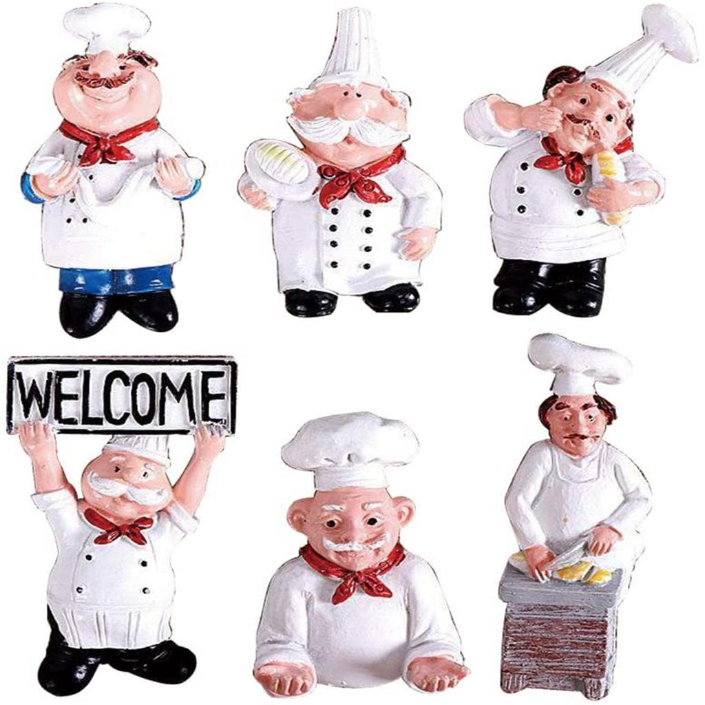 Кухня Мультфильм Повар Шеф-повар 3D Магнитные Магниты На Холодильник Держатель Для Заметок Доска Наклейки Наклейка Сообщение