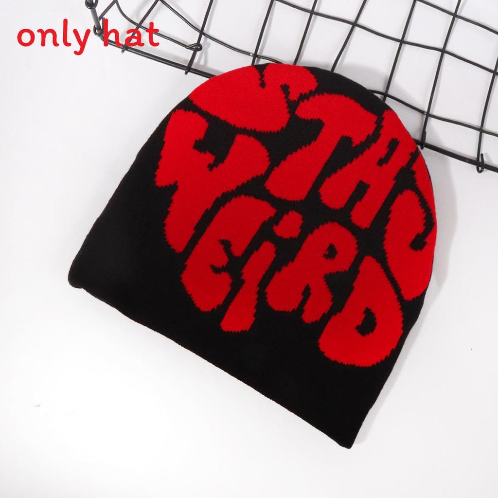 Pattern Letter Fashion Women Casual Warm Knitted Hat For Autumn And Winter